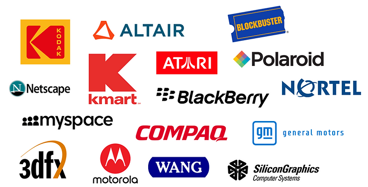Once-great companies that failed the competition